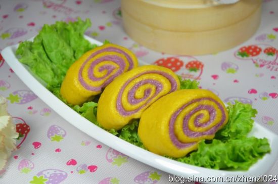 紫薯南瓜卷