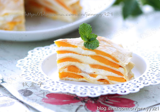 芒果季不能错过的甜点 法式芒果千层蛋糕_山东