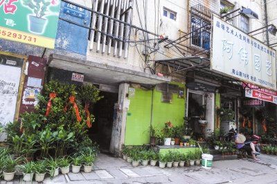 今年8月，当年于英生妻子被杀案发生地——蚌埠市南山路一处临街一楼的三室一厅——目前已经成为一个花店。