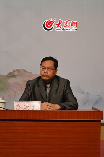 27日，“聚焦‘一圈一带’——第十届中国网络媒体山东行”聊城新闻发布会举行。记者 王宗阳 摄